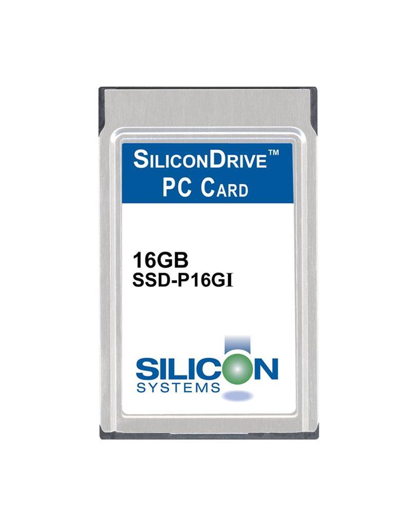 SSD-P16GI-3016 SiliconSystems SiliconDrive 16GB ATA PC Card Type II Internal Solid State Drive (SSD) (Industrial Grade)