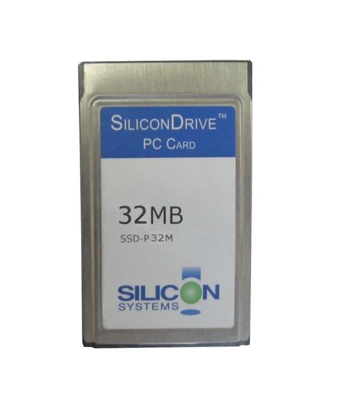 SSD-P32M-3150 SiliconSystems SiliconDrive 32MB ATA PC Card Type II Internal Solid State Drive (SSD)