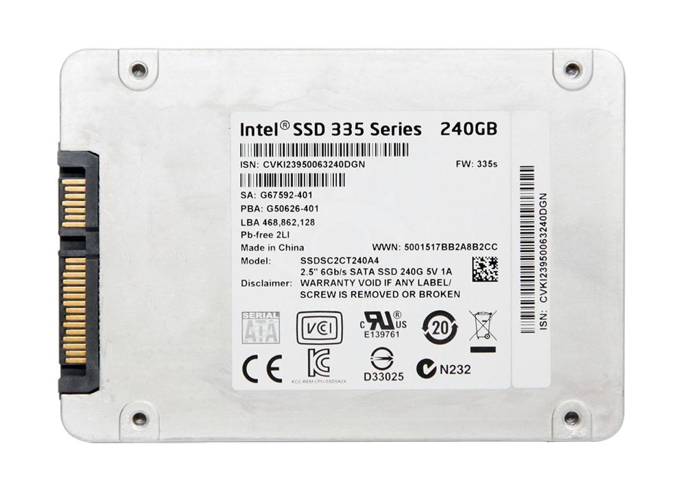 SSDSC2CT240A4 Intel 240GB SATA 6.0 Gbps SSD