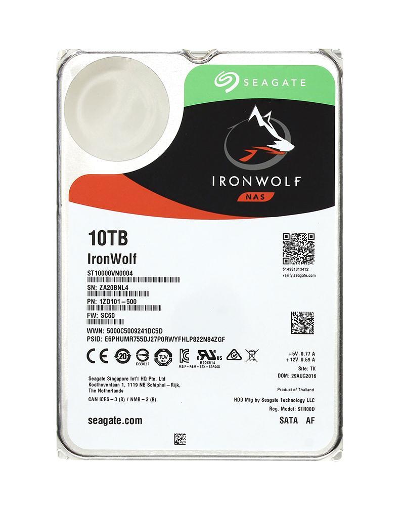 ST10000VN0004-2PK Seagate IronWolf 10TB 7200RPM SATA 6Gbps 256MB Cache 3.5-inch Internal Hard Drive (2-Pack)