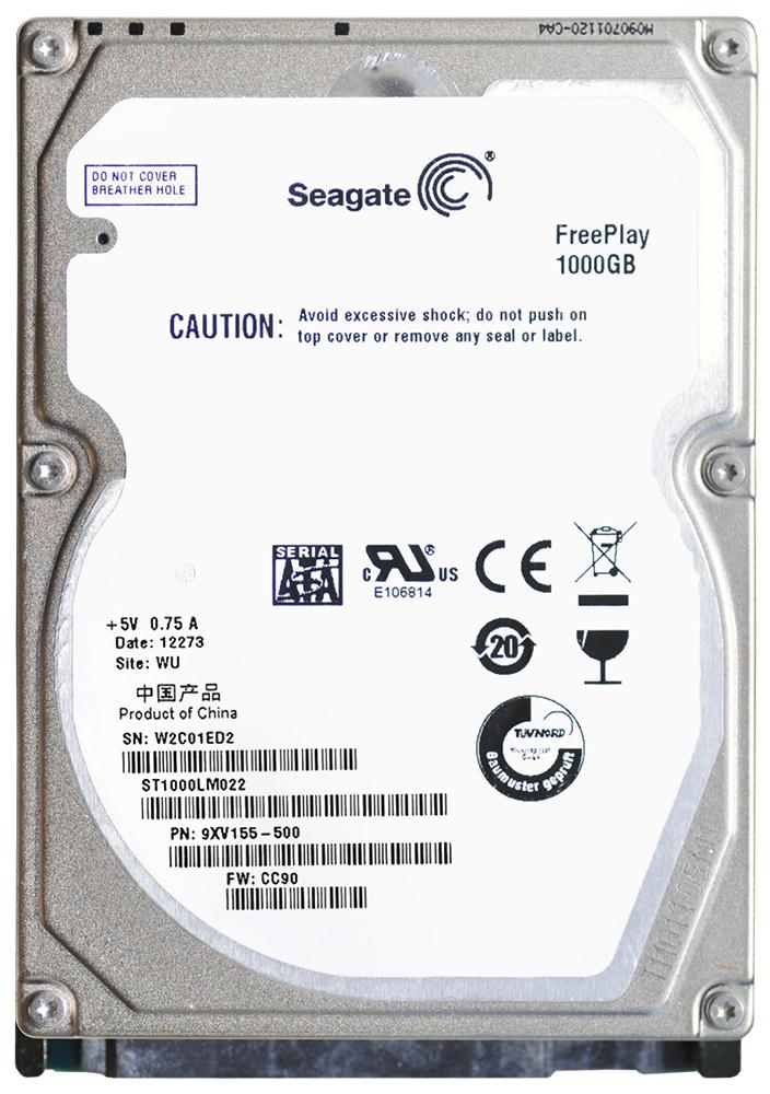 ST1000LM022 Seagate FreePlay 1TB 5400RPM SATA 3Gbps 16MB Cache 2.5-inch Internal Hard Drive