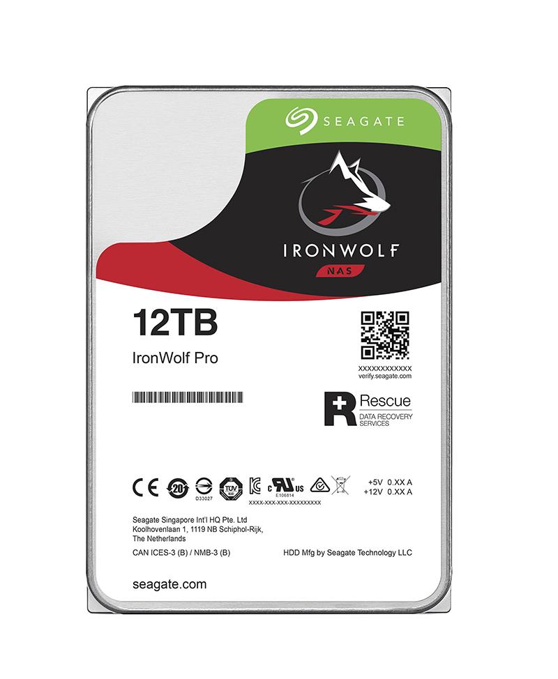 ST12000NEA008 Seagate IronWolf Pro 12TB 7200RPM SATA 6Gbps 256MB Cache (512e) 3.5-inch Internal Hard Drive