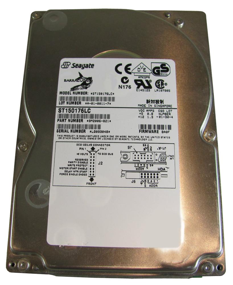 ST150176LC Seagate Barracuda 50.1GB 7200RPM Ultra2 SCSI 80-Pin LVD 1MB Cache 3.5-inch Internal Hard Drive