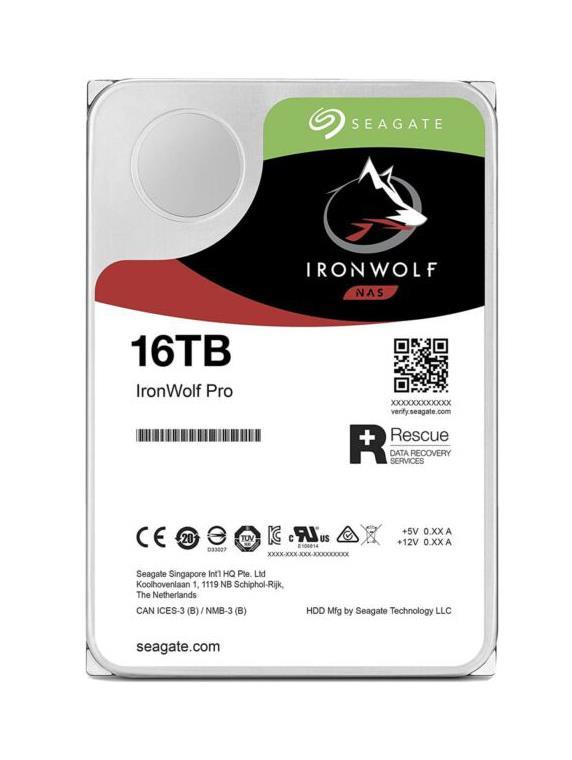 ST16000VNA01 Seagate IronWolf 16TB 7200RPM SATA 6Gbps 256MB Cache (512e) 3.5-inch Internal Hard Drive