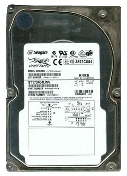 ST173404LWV Seagate Cheetah 73.4GB 10000RPM Ultra-160 SCSI 68-Pin 16MB Cache 3.5-inch Internal Hard Drive