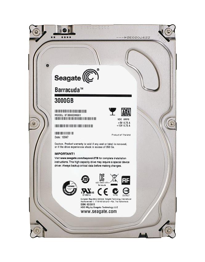 ST3000DM001-NDW-R Seagate Barracuda 3TB 7200RPM SATA 6Gbps 64MB Cache 3.5-inch Internal Hard Drive