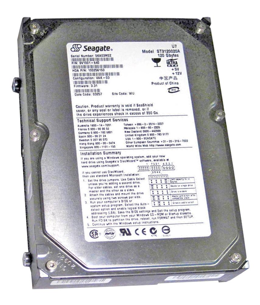 ST3120020A Seagate U7 Series 120GB 5400RPM ATA-100 1MB Cache 3.5-inch Internal Hard Drive