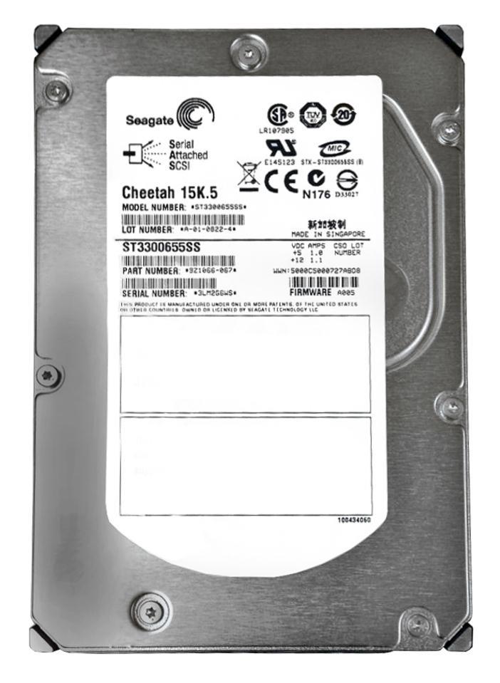 ST3300655SS-002 Seagate Cheetah 15K.5 300GB 15000RPM SAS 3Gbps 16MB Cache 3.5-inch Internal Hard Drive
