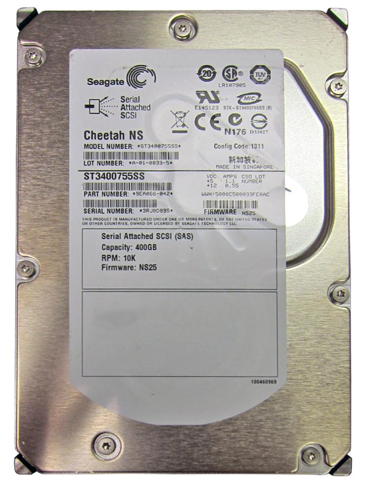 ST3400755SS Seagate Cheetah NS 400GB 10000RPM SAS 3Gbps 16MB Cache 3.5-inch Internal Hard Drive