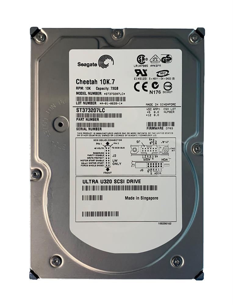 ST373207LC3 Seagate Cheetah 10K.7 73.4GB 10000RPM Ultra-320 SCSI 80-Pin 8MB Cache 3.5-inch Internal Hard Drive