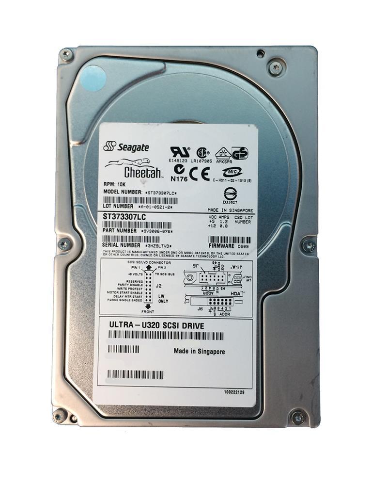 ST373307LCV Seagate Cheetah 10K.6 73.4GB 10000RPM Ultra-320 SCSI 80-Pin 16MB Cache 3.5-inch Internal Hard Drive