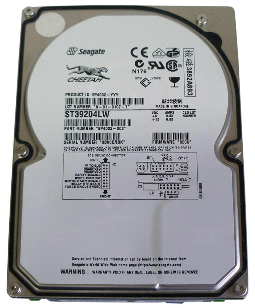 ST39204LW Seagate Cheetah 9GB Ultra-160 SCSI Hard Drive