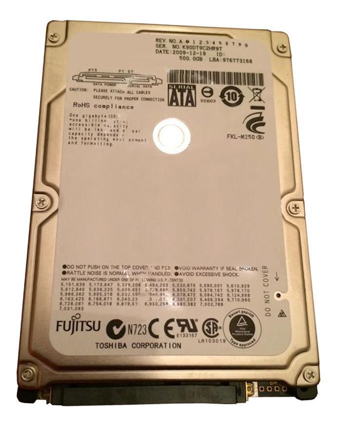 ST500LT012-AF Fujitsu 500GB 5400RPM SATA 3Gbps 2.5-inch Internal Hard Drive