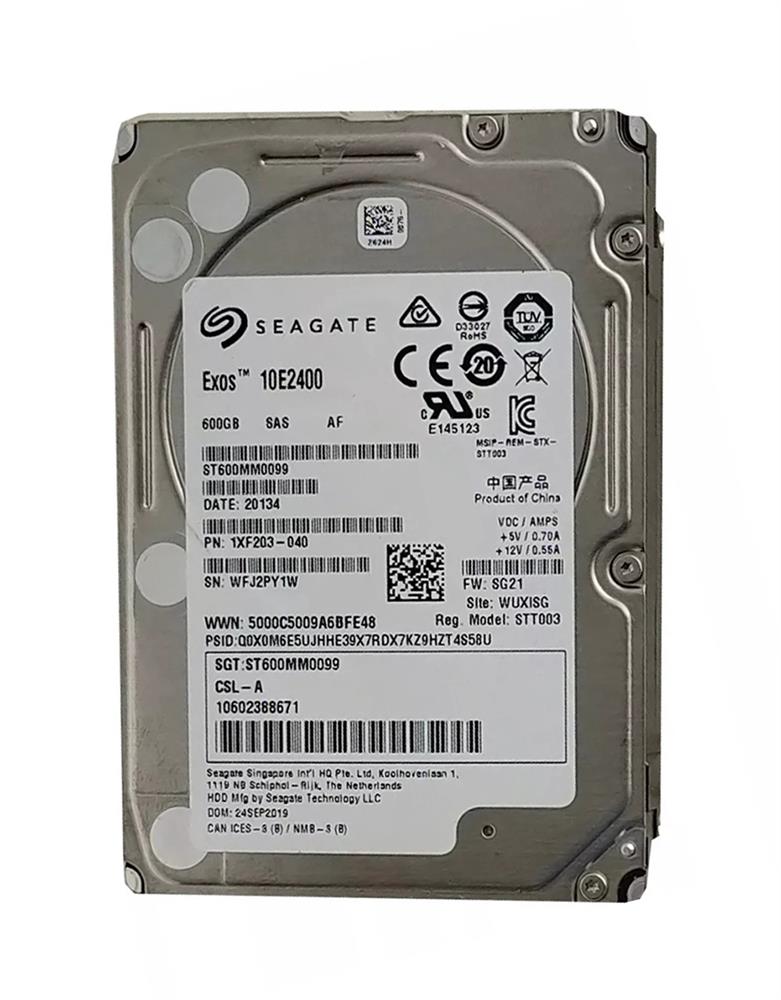 ST600MM0099 Seagate Enterprise Performance 10K 600GB 10000RPM SAS 12Gbps 256MB Cache 16GB NAND SSD (512e) 2.5-inch Internal Hybrid Hard Drive