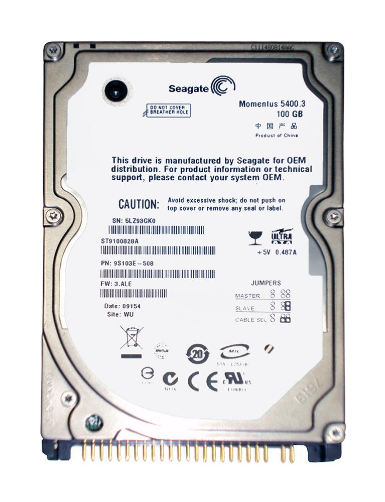 ST9100828A Seagate Momentus 5400.3 100GB 5400RPM ATA-100 8MB Cache 2.5-inch Internal Hard Drive
