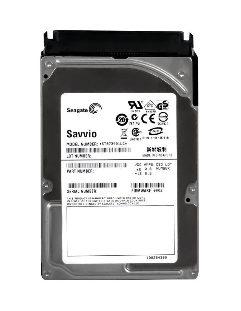 ST973401LC Seagate Savvio 73.4GB 10000RPM Ultra-320 SCSI 80-Pin 8MB Cache 2.5-inch Internal Hard Drive