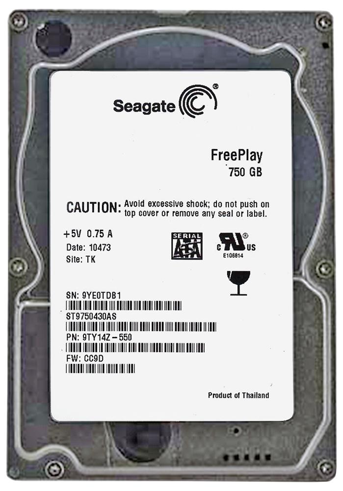 ST9750430AS Seagate Momentus 750GB 5400RPM SATA 3Gbps 16MB Cache 2.5-inch Internal Hard Drive