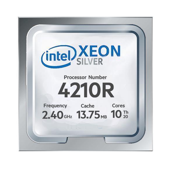 Silver 4210R Intel Xeon 10-Core 2.40GHz 13.75MB Cache Socket FCLGA3647 Processor