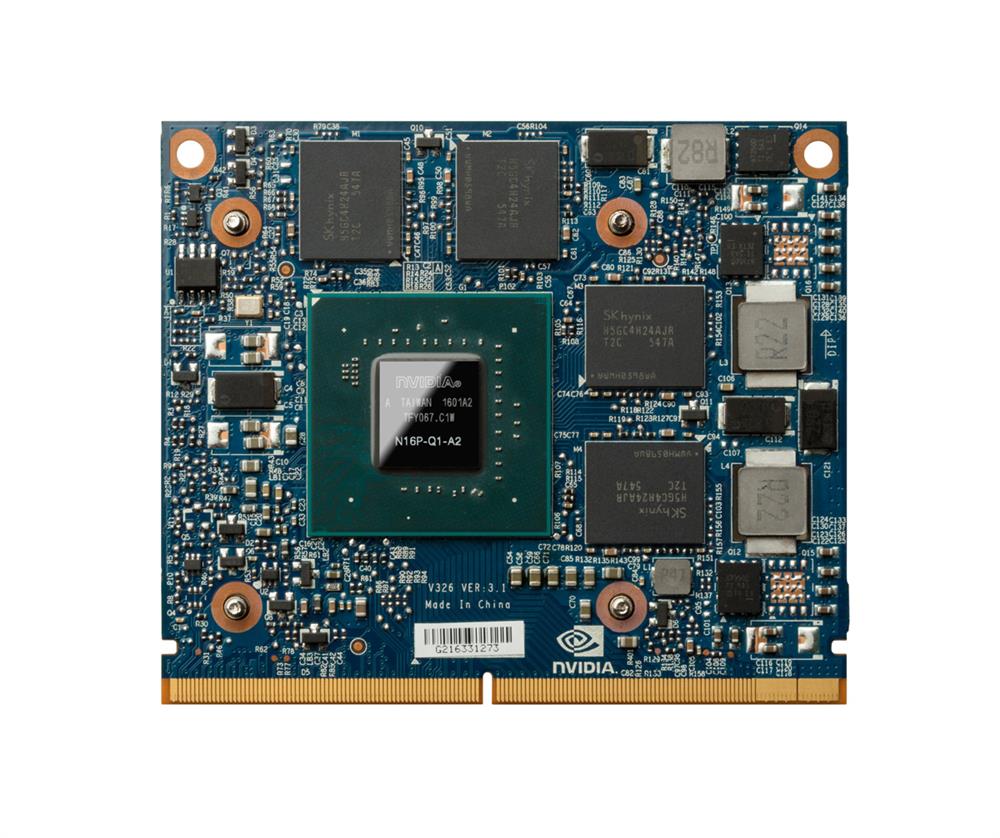 T8W13AT HP Nvidia Quadro M1000M 2GB GDDR5 PCI-Express 3.0 Video Graphics Card