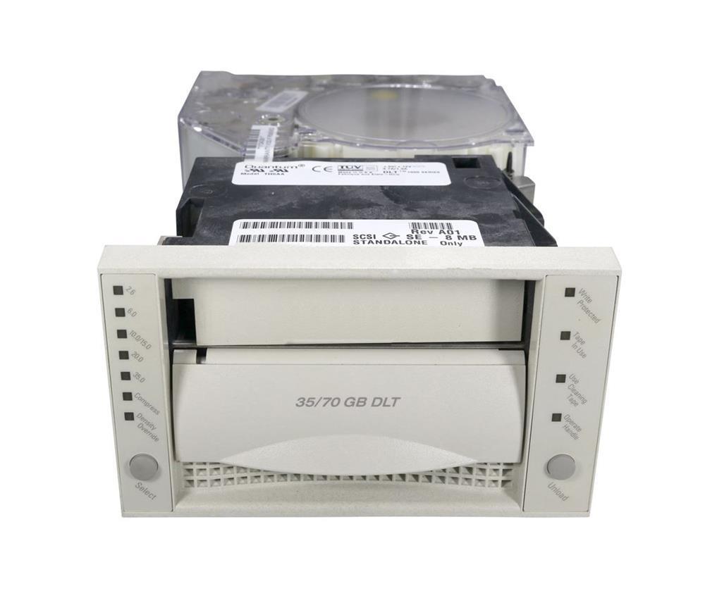 TH6ZE-EG Quantum 8-Slots 280GB(Native) / 560GB(Compressed) DLT IV SCSI SE Tape Library with DLT7000 Tape Drive (Refurbished)