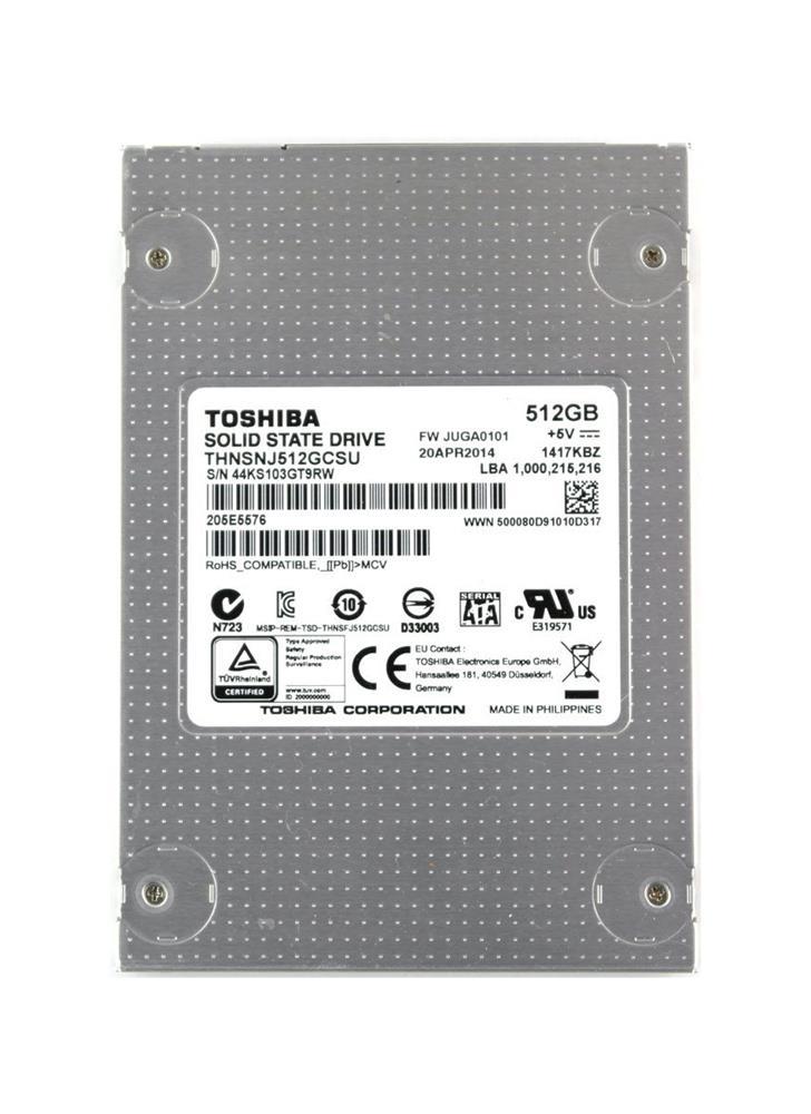 THNSNJ512GCSU Toshiba HG6 512GB SATA 6.0 Gbps SSD