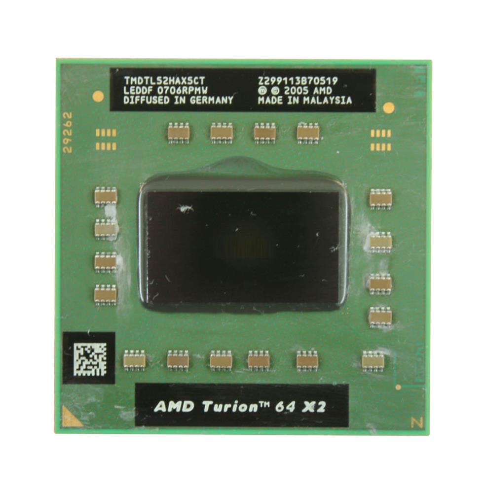 TMDTL52HAX5CTE AMD Turion 64 X2 TL-52 Dual-Core 1.60GHz 1MB L2 Cache Socket S1 Mobile Processor