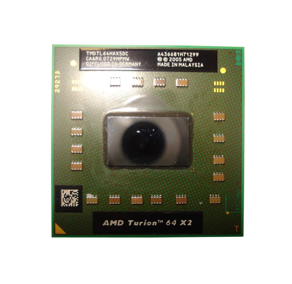 TMDTL64HAX5DC AMD Turion 64 X2 TL-64 Dual-Core 2.20GHz 1MB L2 Cache Socket S1 Mobile Processor