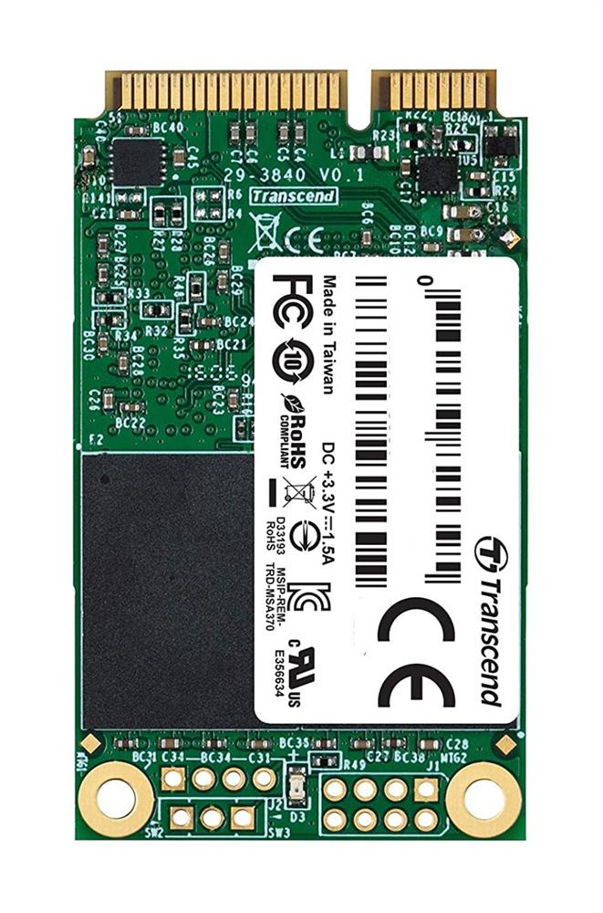 TS16GMSA380M Transcend MSA380M Series 16GB MLC SATA 6Gbps mSATA Internal Solid State Drive (SSD)