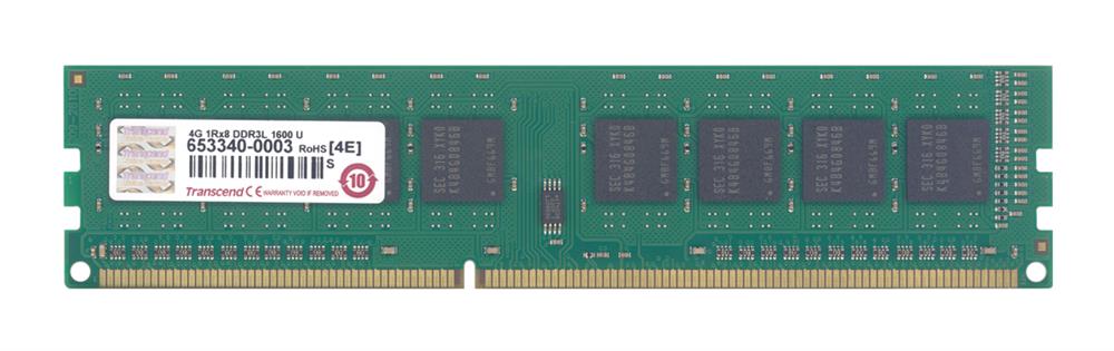 TS512MLK64W6H Transcend 4GB DDR3 PC12800 Memory