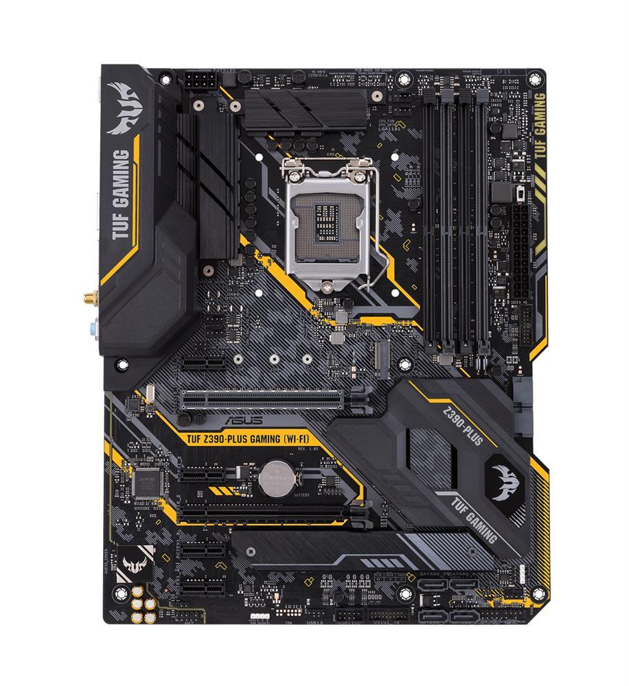 TUF Z390-PLUS GAMING (WI-FI) ASUS Socket LGA 1151 Intel Z390 Chipset 9th/8th Generation Core i7 / i5 / i3 / Pentium Gold / Celeron Processors Support DDR4 4x DIMM 6x SATA 6.0Gb/s ATX Motherboard (Refurbished)