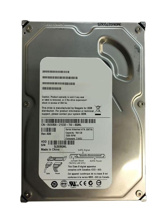 UX856 Dell 160GB 7200RPM SATA 3Gbps 8MB Cache 3.5-inch Internal Hard Drive