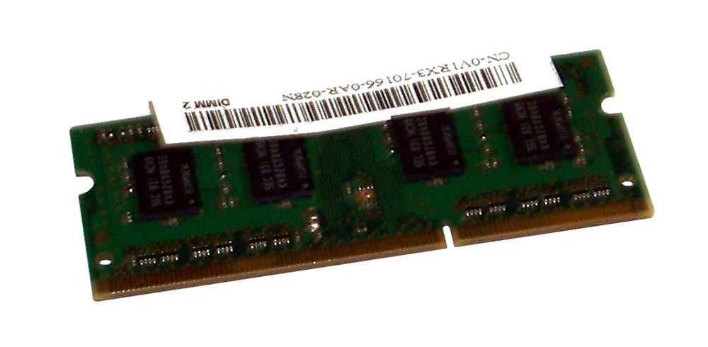 V1RX3 Dell 2GB PC3-10600 DDR3-1333MHz non-ECC Unbuffered CL9 204-Pin SoDimm Single Rank Memory Module