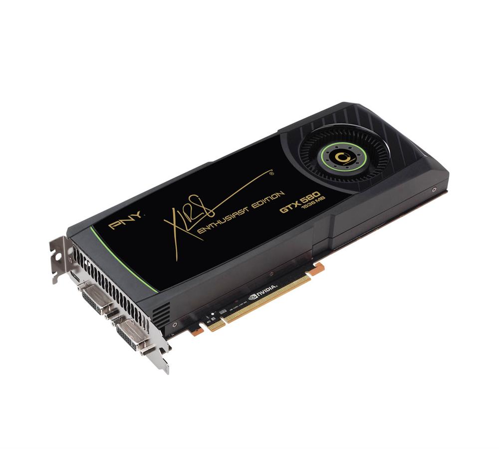 VCGGTX580XPB-LC PNY GeForce GTX 580 1536MB 384-Bit GDDR5 PCI-Express 2.0 x16 HDCP Ready/ SLI Support Video Graphics Card