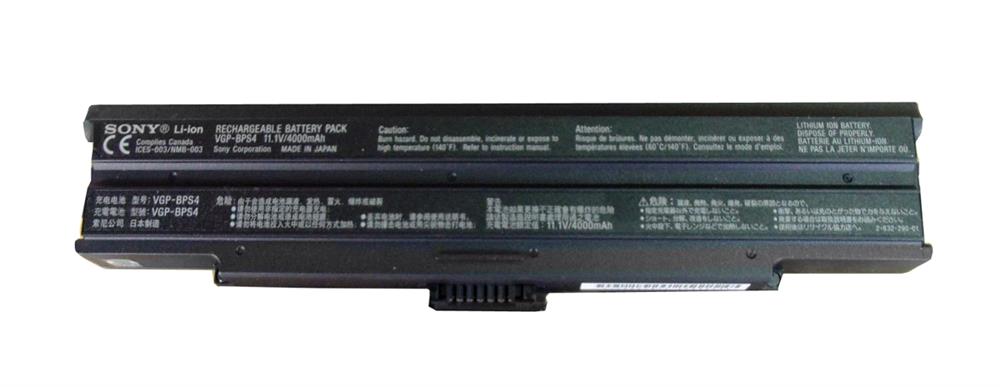 VGP-BPS4 Sony 11.1V 4000mAh Li-ion Laptop Battery (Refurbished)