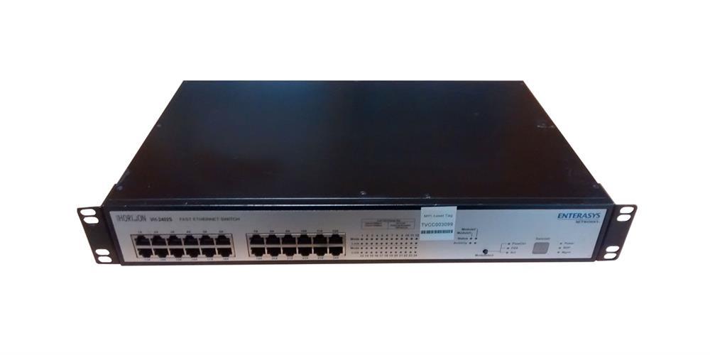 VH-2402S Enterasys Networks 24-Ports RJ-45 10/100Base-TX Stackable Switch (Refurbished)
