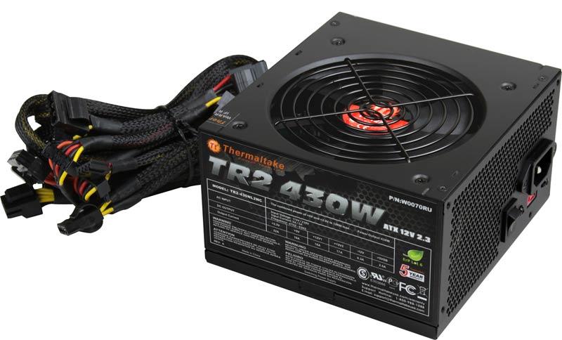W0070RUC Thermaltake 430-Watts ATX12V & EPS V2.92 20+4-Pin Power Supply
