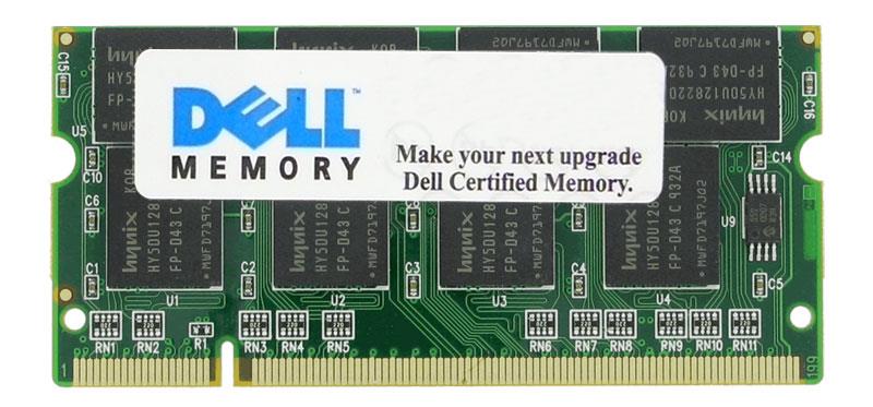 W4725 Dell 512MB PC100 100MHz non-ECC Unbuffered CL2 144-Pin SoDimm Memory Module