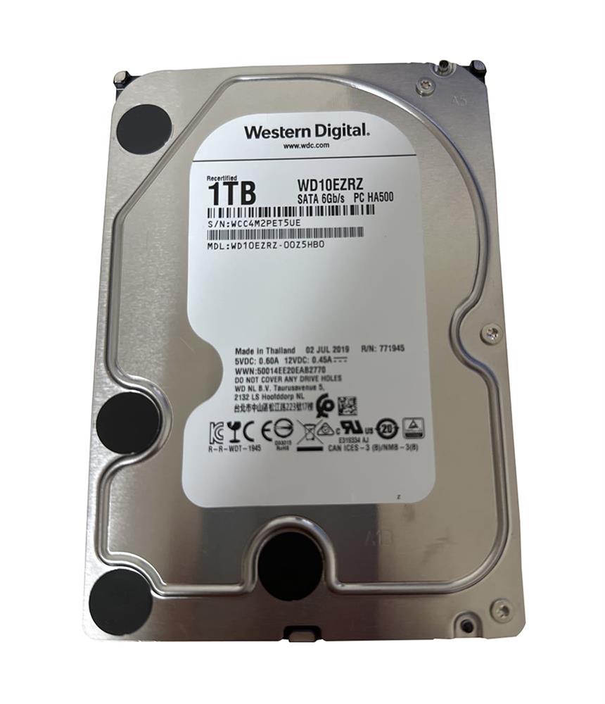 WD10EZRZ-OOZ5HBO Western Digital Blue 1TB 5400RPM SATA 6Gbps 64MB Cache 3.5-inch Internal Hard Drive