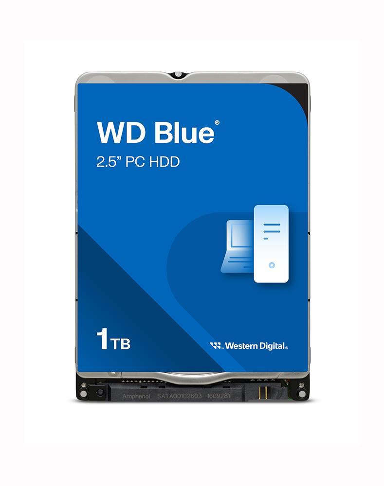 WD10JPVX-60JC3TO Western Digital Blue 1TB 5400RPM SATA 6Gbps 8MB Cache 2.5-inch Internal Hard Drive