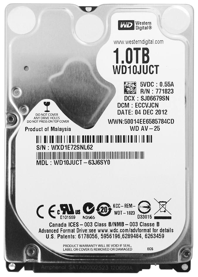 WD10JUCT-63J6SY0 Western Digital AV-25 1TB 5400RPM SATA 3Gbps 16MB Cache 2.5-inch Internal Hard Drive