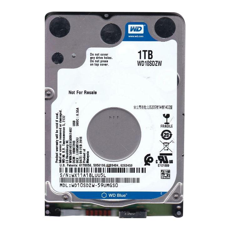 WD10SDZW-59UMGS0 Western Digital 1TB 5400RPM USB 3.0 2.5-inch Internal Hard Drive