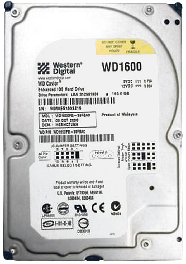 WD1600PB Western Digital Caviar SE 160GB 7200RPM ATA-100 8MB Cache 3.5-inch Internal Hard Drive