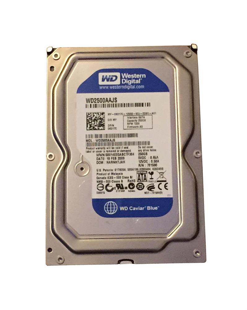 WD2500JS-22NCB1 Western Digital Caviar Blue 250GB 7200RPM SATA 3Gbps 8MB Cache 3.5-inch Internal Hard Drive