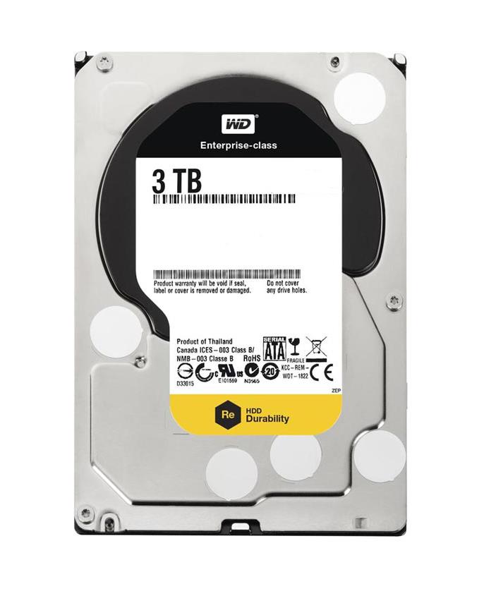 WD3000FYYX-HPE Western Digital RE 3TB 7200RPM SATA 6Gbps 64MB Cache 3.5-inch Internal Hard Drive