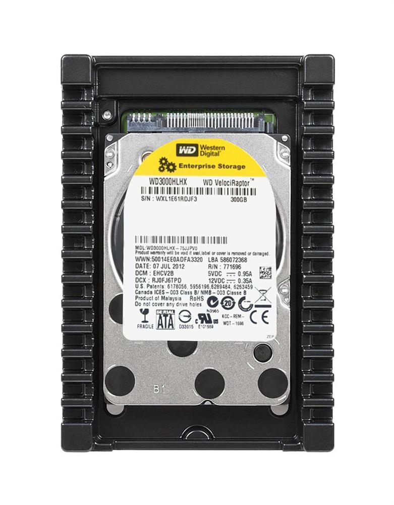 WD3000HLHX-01JJPV0 Western Digital VelociRaptor 300GB 10000RPM SATA 6Gbps 32MB Cache 3.5-inch Internal Hard Drive