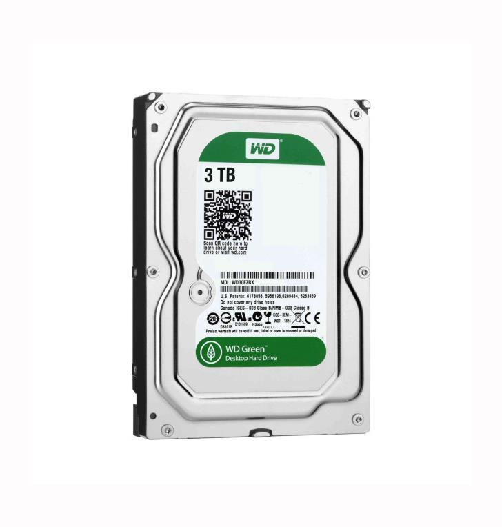 WD30EZRX-B2 Western Digital Caviar Green 3TB 5400RPM SATA 6Gbps 64MB Cache 3.5-inch Internal Hard Drive