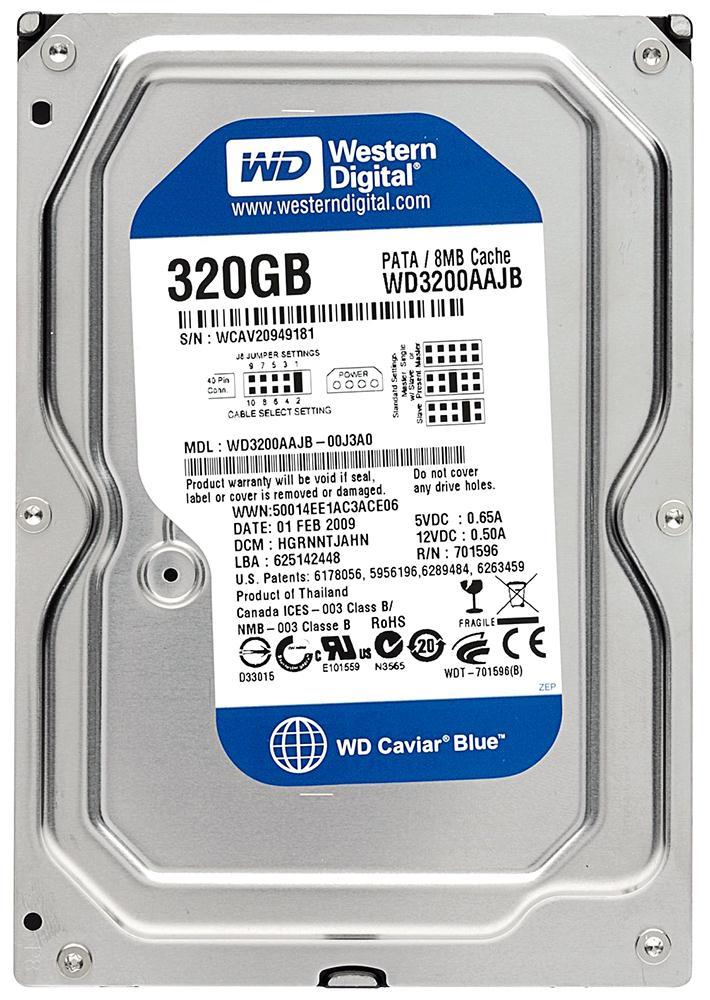 WD3200AAJB-00TYA0 Western Digital Caviar Blue 320GB 7200RPM ATA-100 8MB Cache 3.5-inch Internal Hard Drive