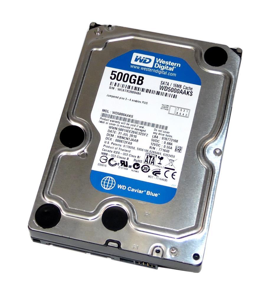 WD5000AAKS-OOWWPAO Western Digital Hard Drive