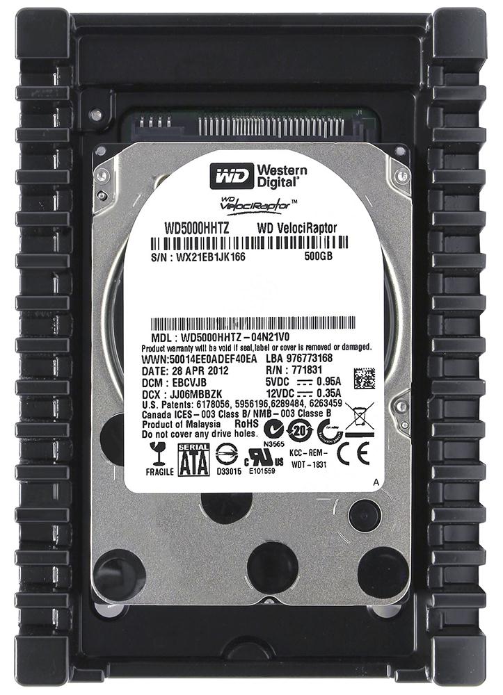 WD5000HHTZ-04N21V0 Western Digital VelociRaptor 500GB 10000RPM SATA 6Gbps 64MB Cache 3.5-inch Internal Hard Drive