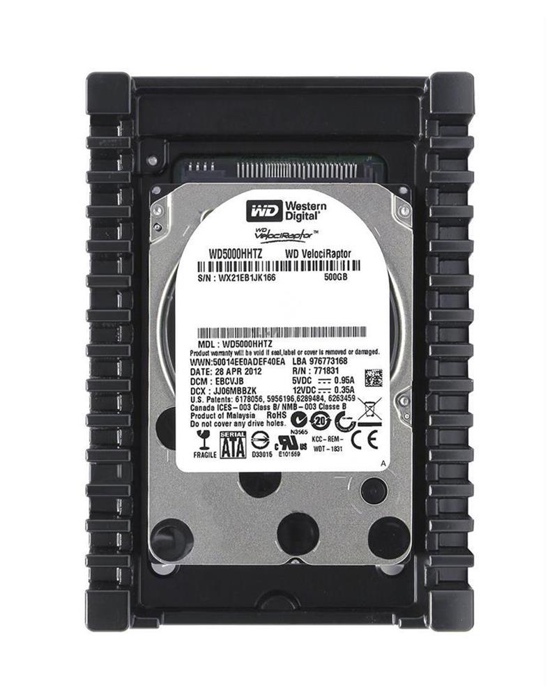 WD5000HHTZ-76N21V0 Western Digital VelociRaptor 500GB 10000RPM SATA 6Gbps 64MB Cache 3.5-inch Internal Hard Drive